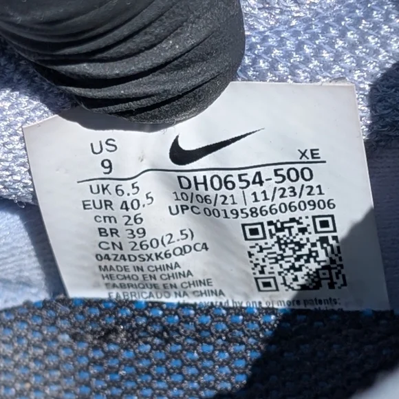 Nike Running Air Zoom Terra Kiger 8 sneakers lite marine white Size Women Size 9 - Picture 11 of 12